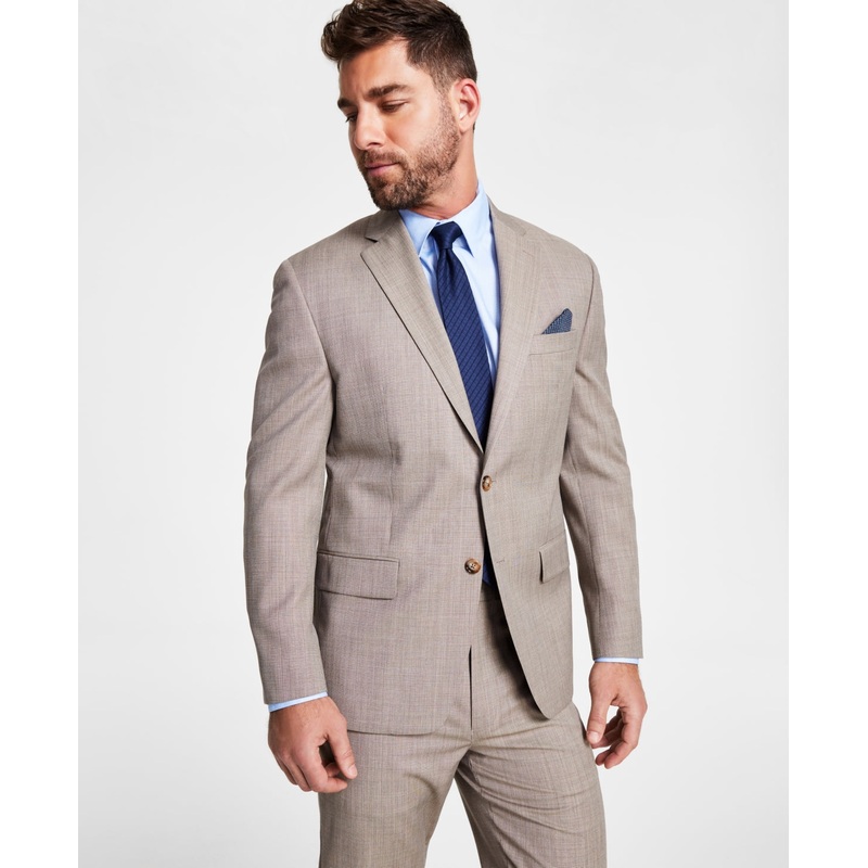 Lauren Ralph Lauren Mens Tan Ultra Flex Suit Jacket 36R