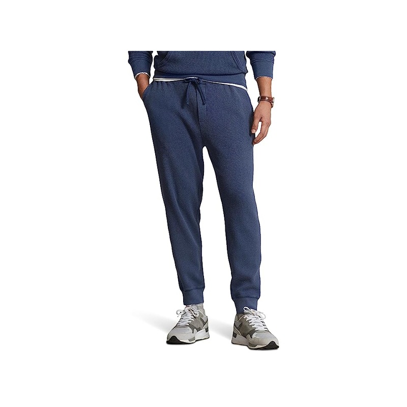 Polo Ralph Lauren Men's Waffle-Knit Jogger Pants Blue Medium