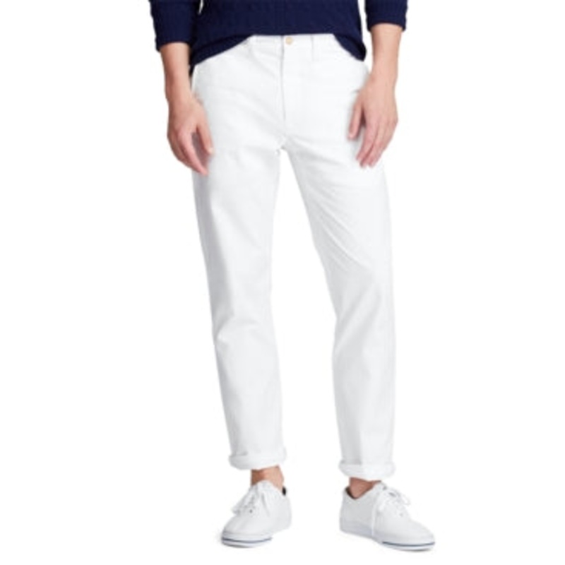 Ralph Lauren Polo Mens Stretch Chino Pants White 32 x 34