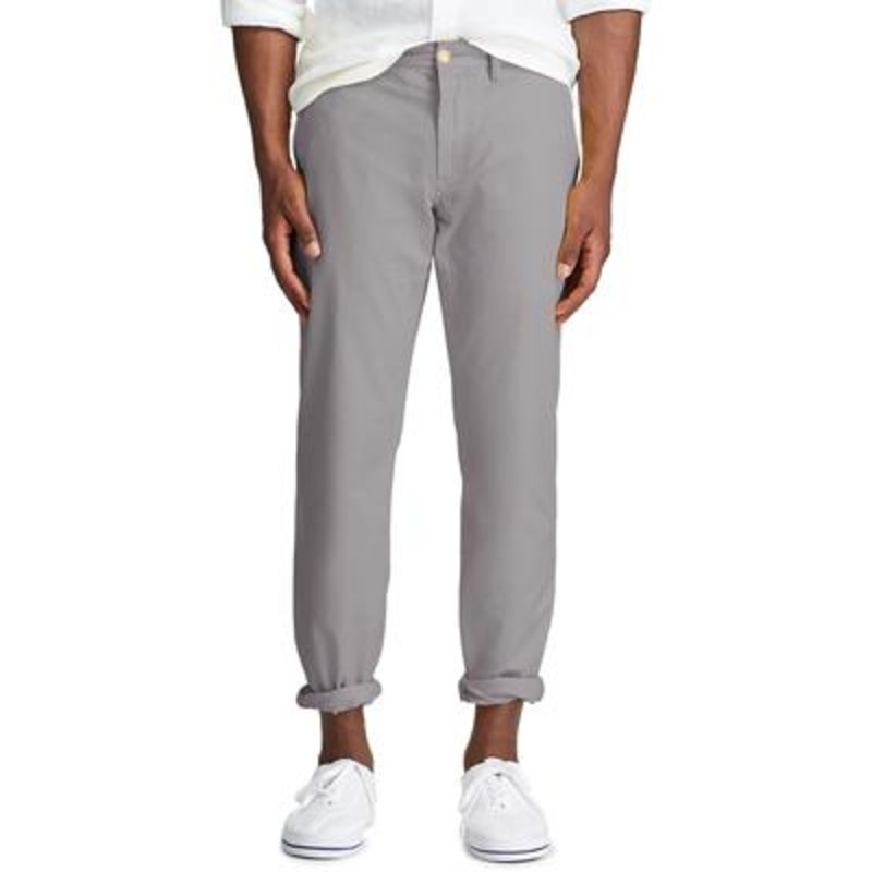Ralph Lauren Polo Mens Stretch Straight Fit Grey Casual Pants 33 x 32