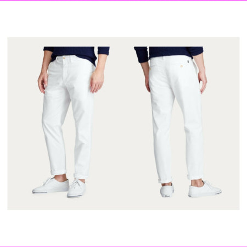 Ralph Lauren Polo Mens White Chino Pants White 36 x 30