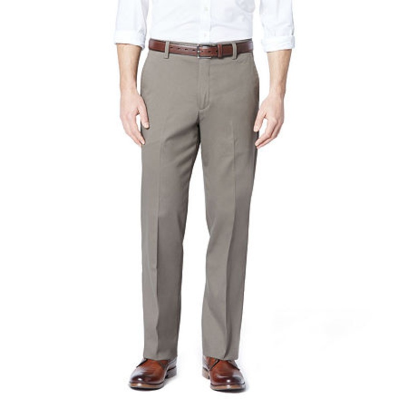 Dockers Men's Classic Fit Easy Stretch Khaki Pants Dark Pebble Brown 36 x 29