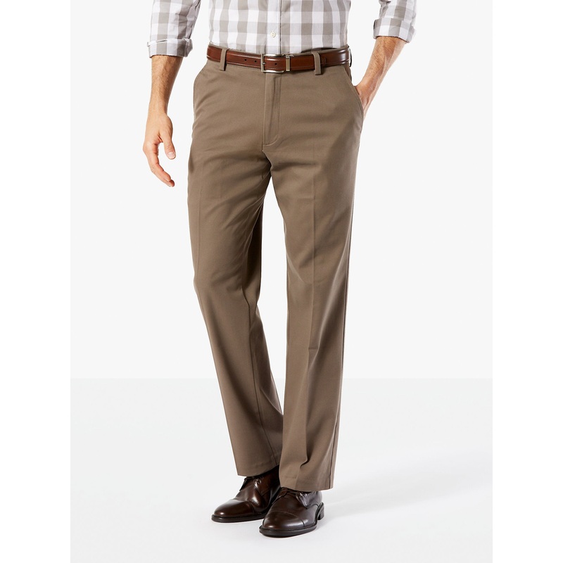 Dockers Men's Easy Stretch Pants Dark Pebble Brown 36 x 29