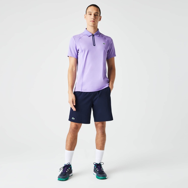 Lacoste Men's  Regular Fit Tennis Shorts Navy Blue Large