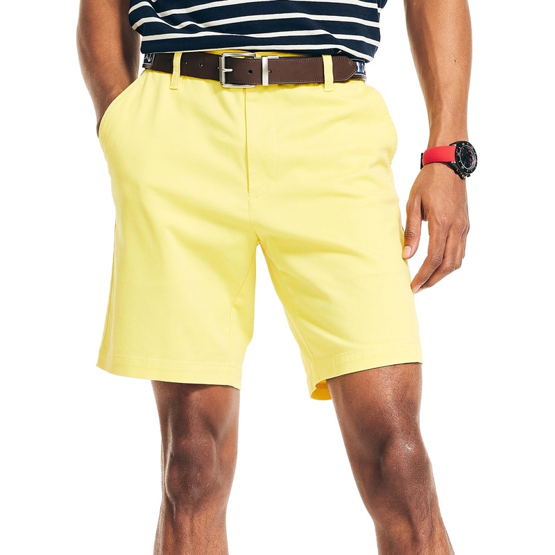 Nautica Men's Classic Deck Shorts Aspen Gold Yellow 42 x 8.5