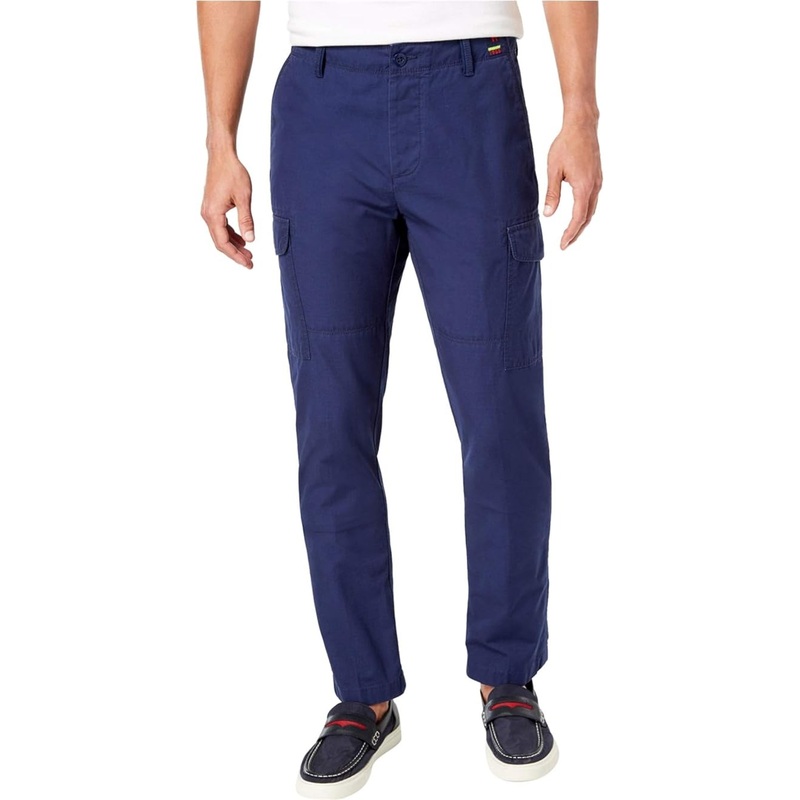 Tommy Hilfiger Mens Navy Blue Cargo Pants Size 32 x 34