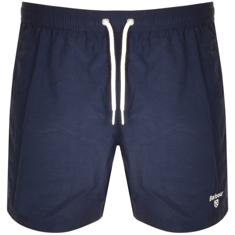 Barbour Regular-Fit Men's Swim Trunks Swimsuit XXL 2XL Navy Blue 5" Inseam