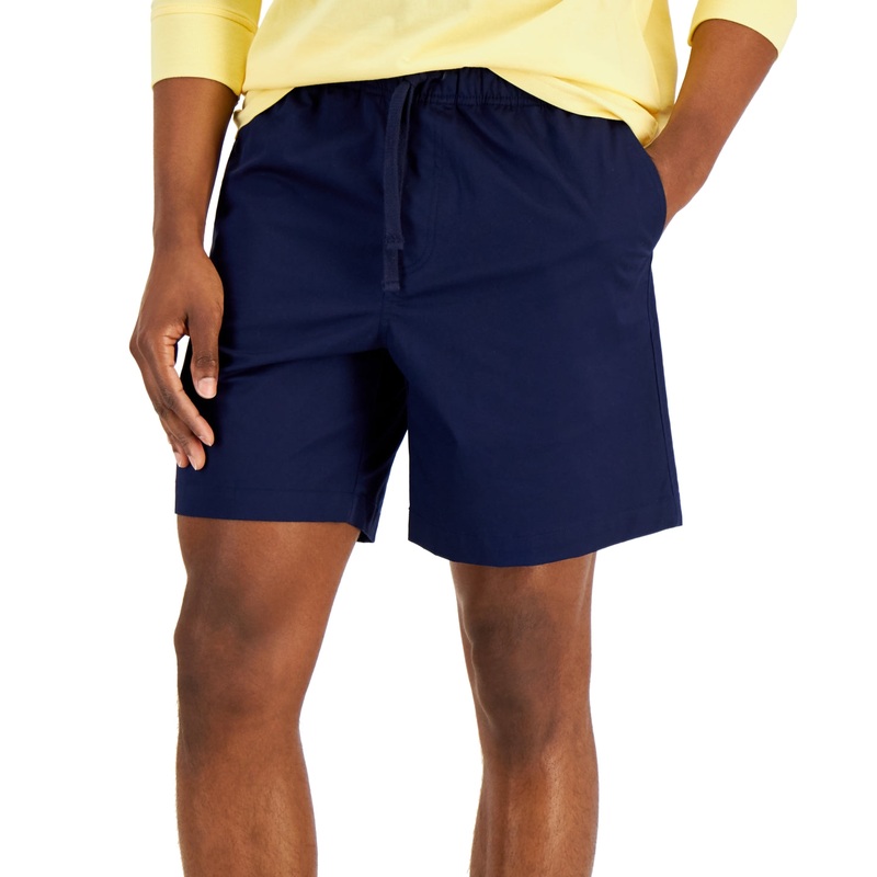 Club Room Men's Navy Blue Pull On Casual Shorts Small