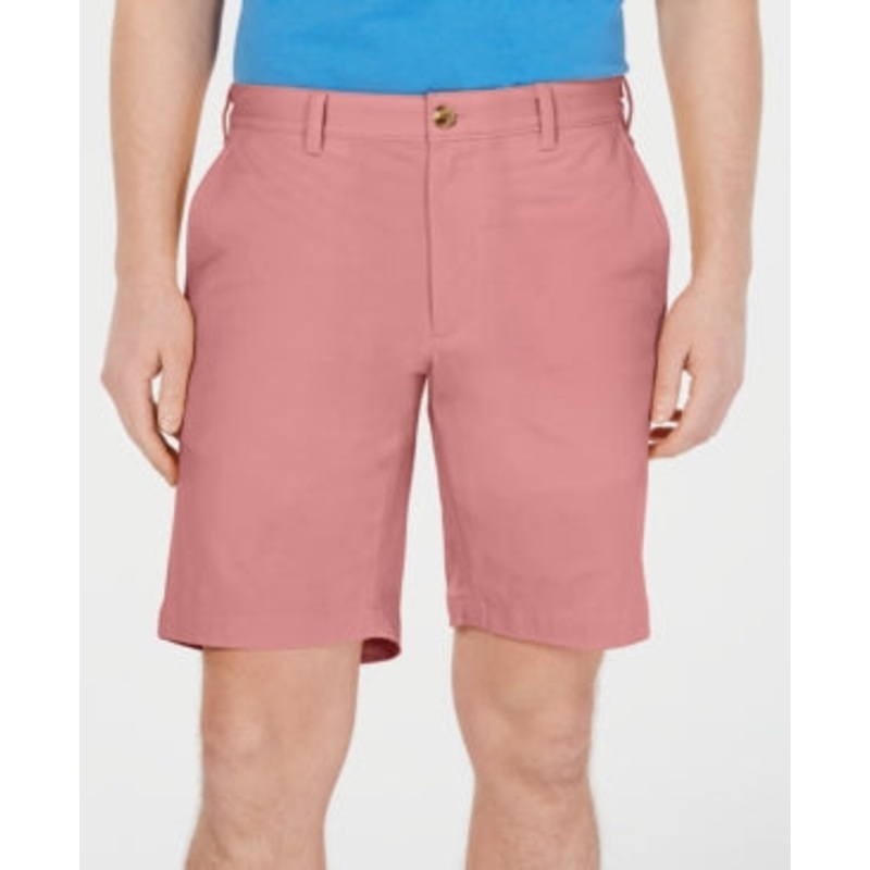 Club Room Mens Regular-Fit Stretch Shorts Coral Cave 34