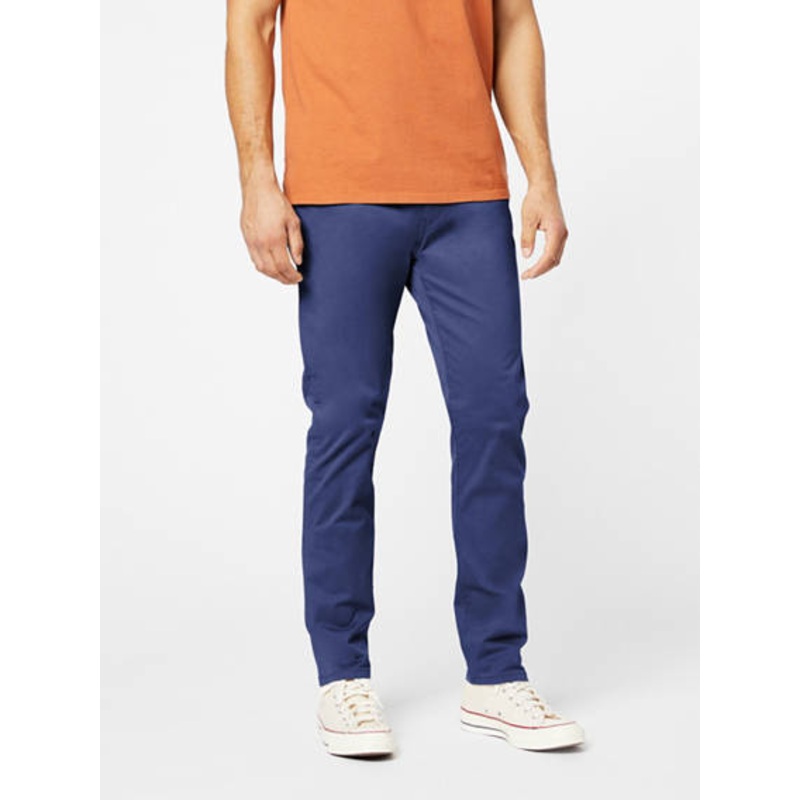 Dockers Mens Jean-Cut Flex Slim Fit Pants Maritime Blue 33 x 32