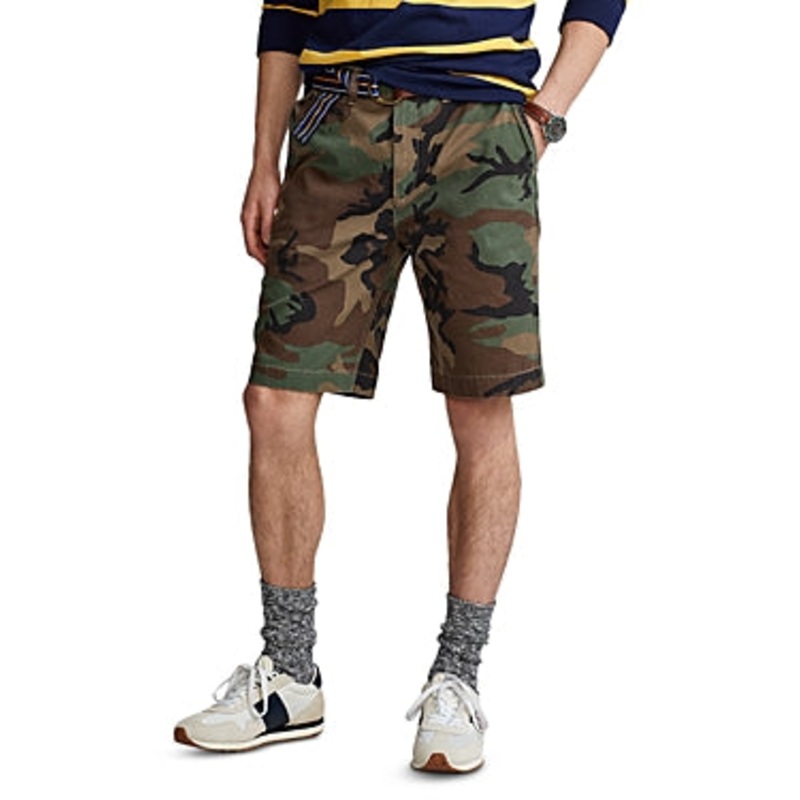 Polo Ralph Lauren Mens 10" Relaxed Chino Shorts Surplus Camo Green 38