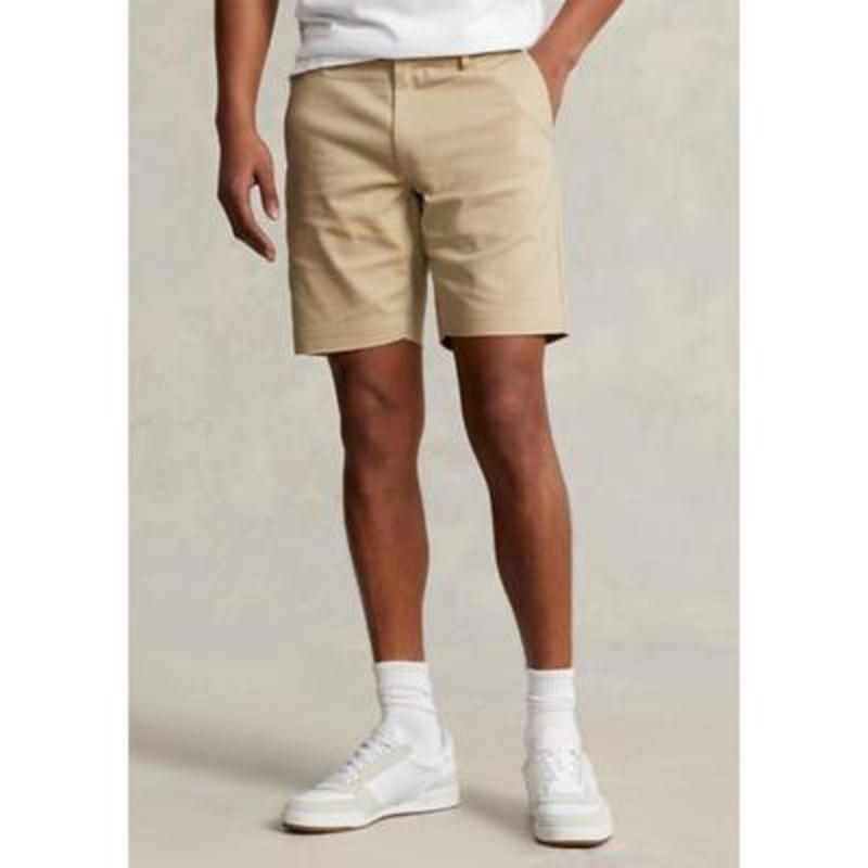 Ralph Lauren Men's 7" Slim Fit Dobby Shorts Classic Khaki Beige 35