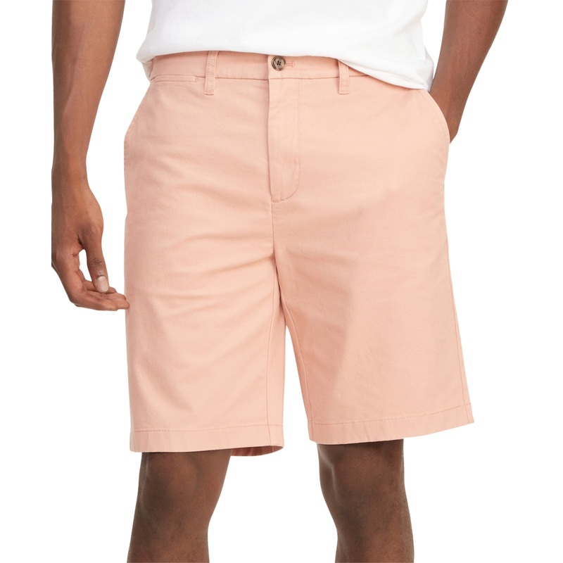 Tommy Hilfiger Core Classic Fit Flat Front Salmon Pink Shorts 32"Waist
