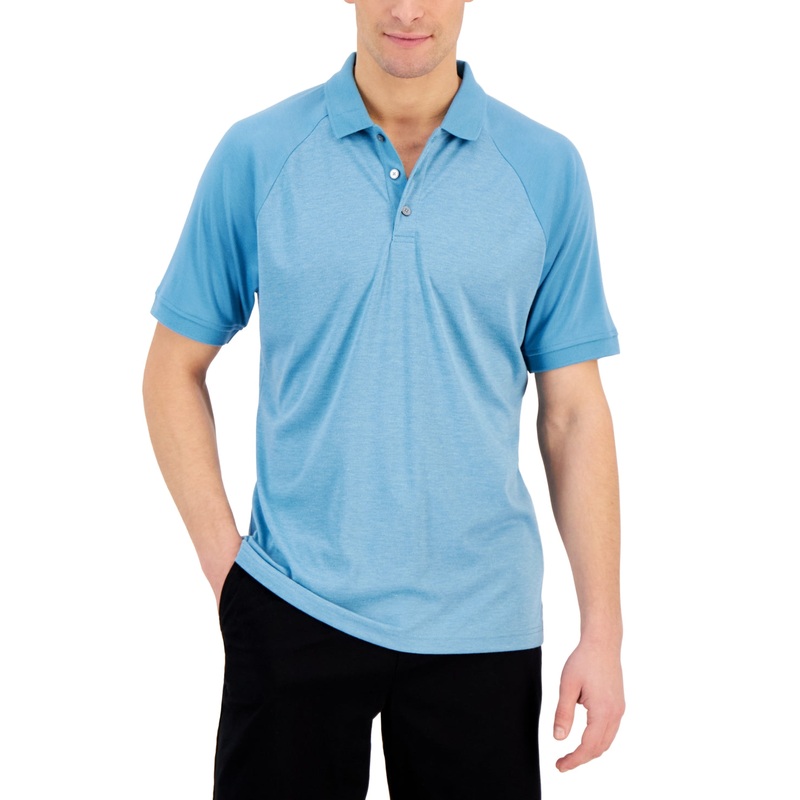 Alfani Mens Striped Short Sleeve Polo Shirt Day Flower 2XL