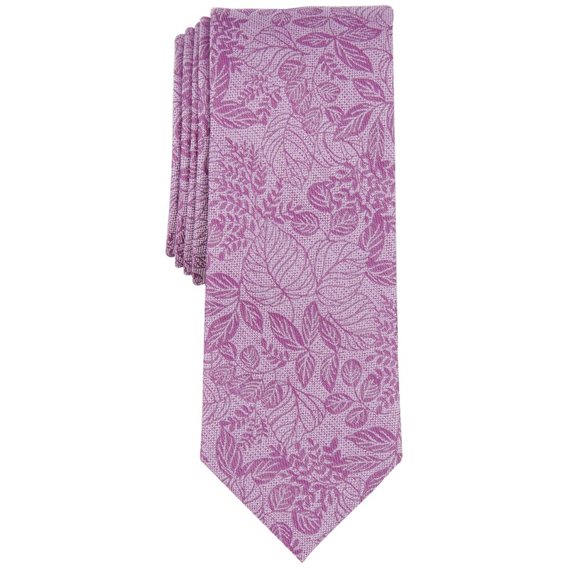 Bar III Men's Botanical Tie Mauve