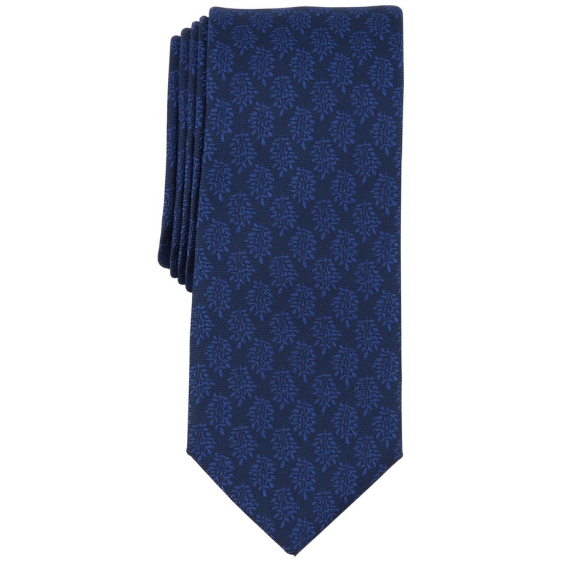 Bar Iii Men's Floral Tie Navy Blue Necktie