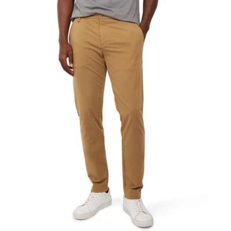 Dockers Mens Smart 360 Tech Tapered Chino Pants Ermine Tan 36 x 32