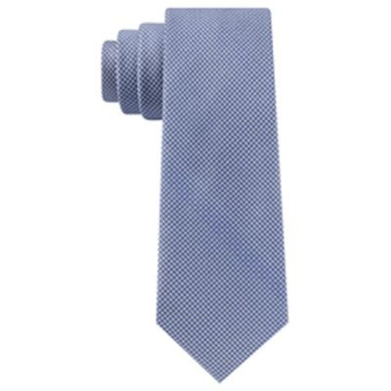 Lauren Ralph Lauren Men's Blue Solid Weave Tie Necktie