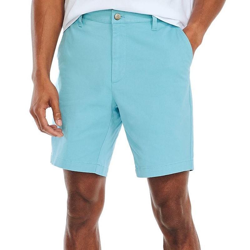 Nautica Men's Classic Deck Khaki Shorts Delphine Blue Size 42