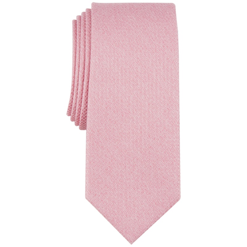 Alfani Men's Minetta Solid Tie Light Pink Necktie