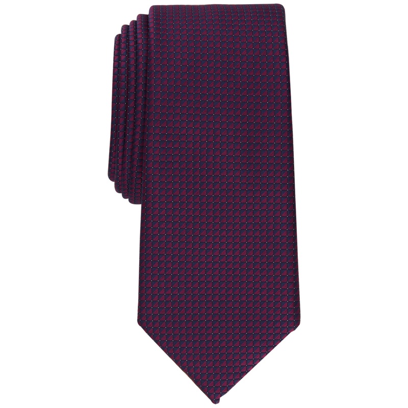 Alfani Men's Mini Neat Shaded Slim Necktie Purple