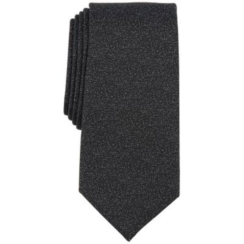 Alfani Men's Necktie Millard Slim Mini Neat Black Tie
