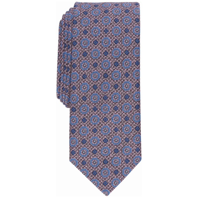 Bar Iii Men's Tanner Neat Skinny Tie Pink Necktie