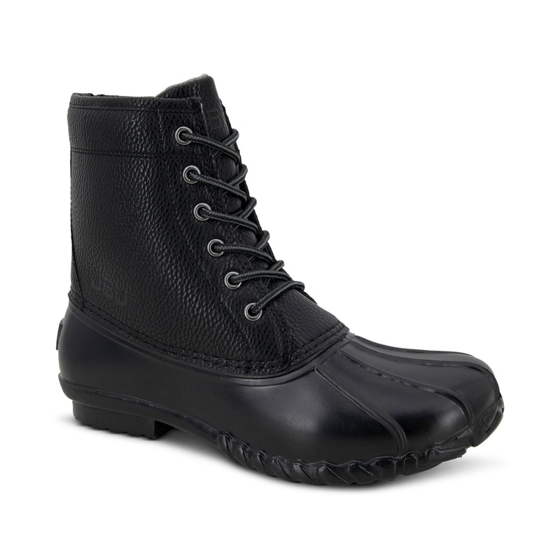 JBU by Jambu Maine Mens Faux Leather Outdoor Rain Boots Black Size 9