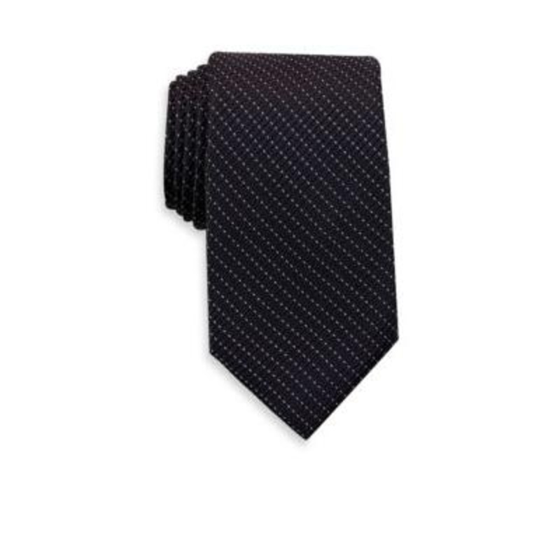 Nautica Men's Adrift Solid Tie Black Necktie
