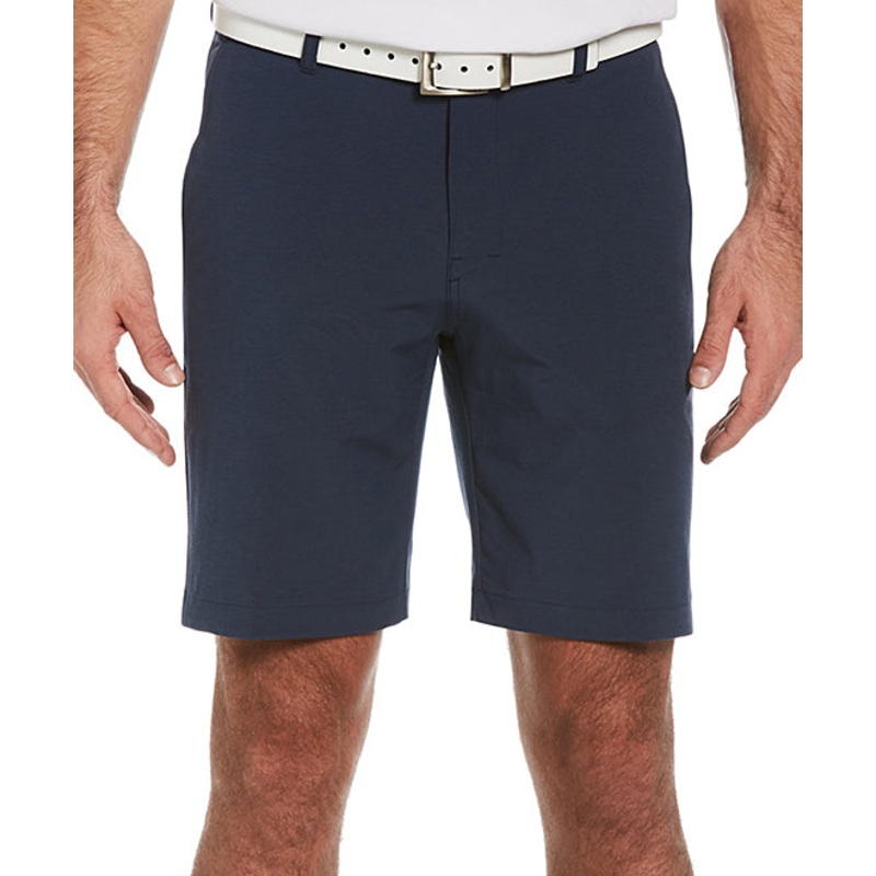PGA TOUR Men's 4 Way Stretch Golf Shorts Deep Navy Blue Heather 38"