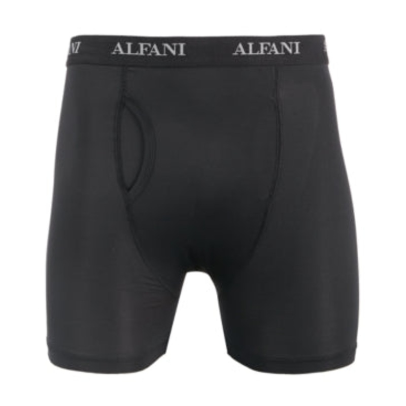Alfani Men's Quick-Dry Air Mesh Black Boxer Briefs Trunks XL