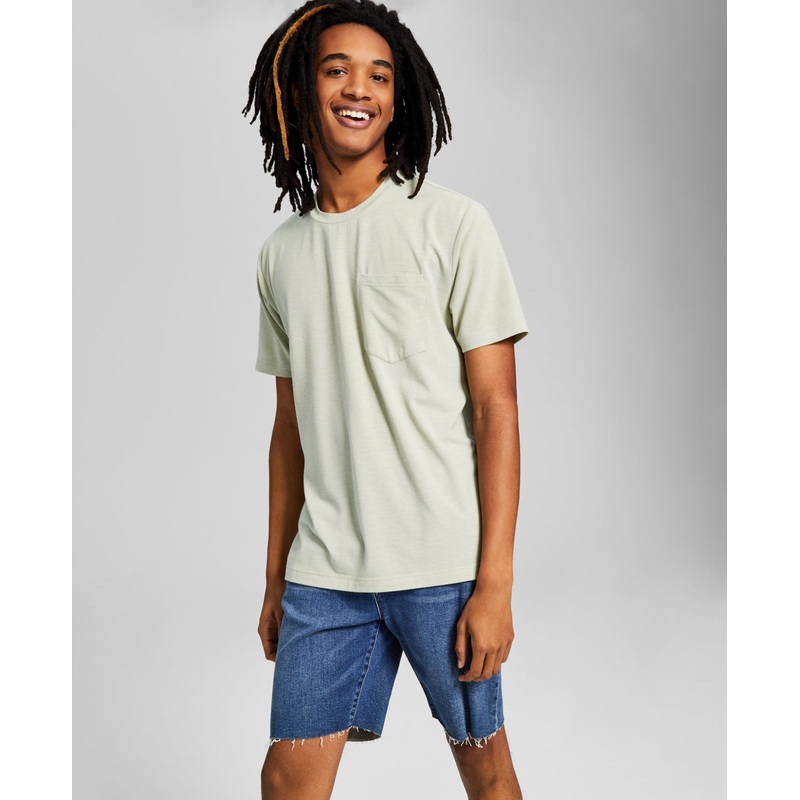 And Now This Men's  Pocket Short Sleeve T Shirt Desert Sage Green Medium