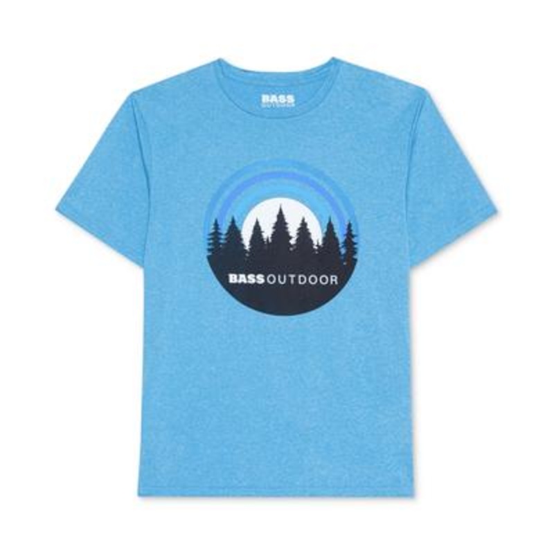 Bass Outdoor Men's Graphic Short Sleeve T Shirt Sky Blue Small