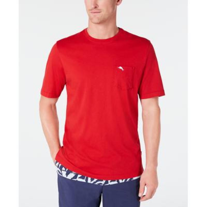 Tommy Bahama Men's Bali Sky Short Sleeve Crewneck T Shirt Regal Red Medium