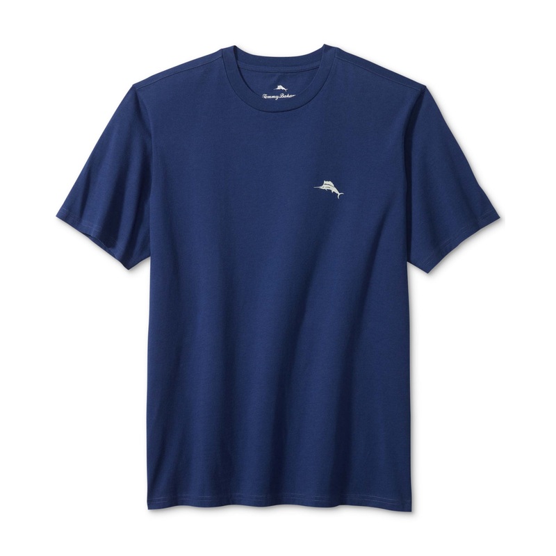 Tommy Bahama Men's Graphic Print Short Sleeve Crewneck T Shirt Blue 2XL