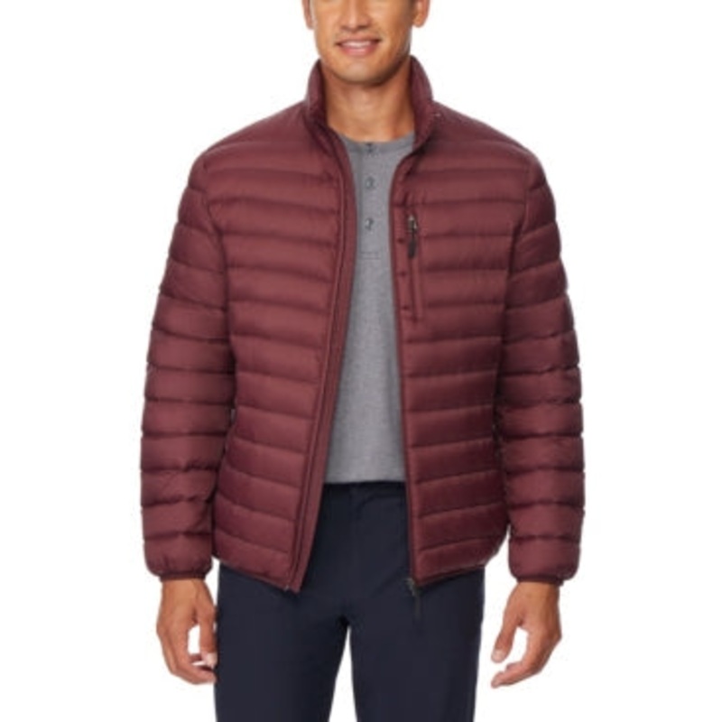 32 Degrees Men's Down Jacket Medium Shiraz Red Packable