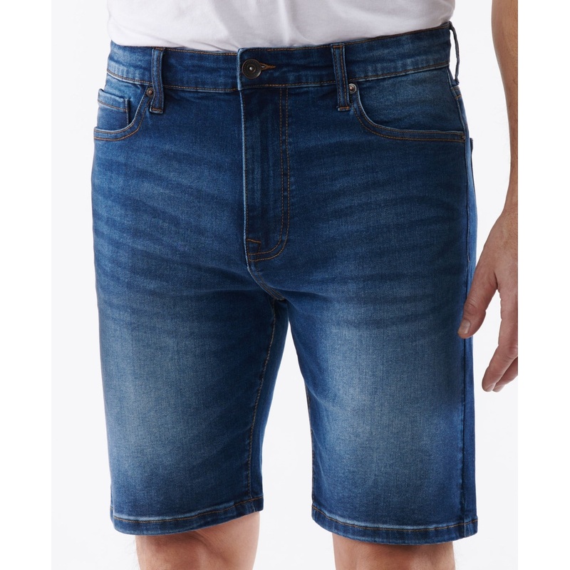 Lazer Men's Slim Fit Comfort Flex Stretch 9.5" Inseam Size 40 Blue