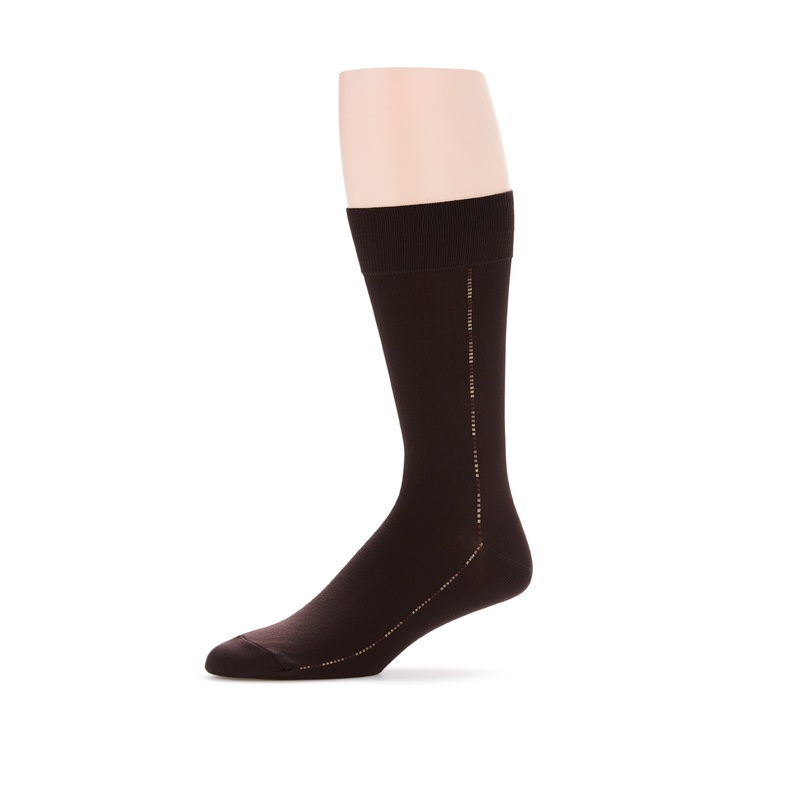 Perry Ellis Portfolio Luxury Tobacco Brown Crew Socks One Size