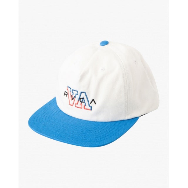 RVCA Hampton Snapback Baseball Hat White / Blue