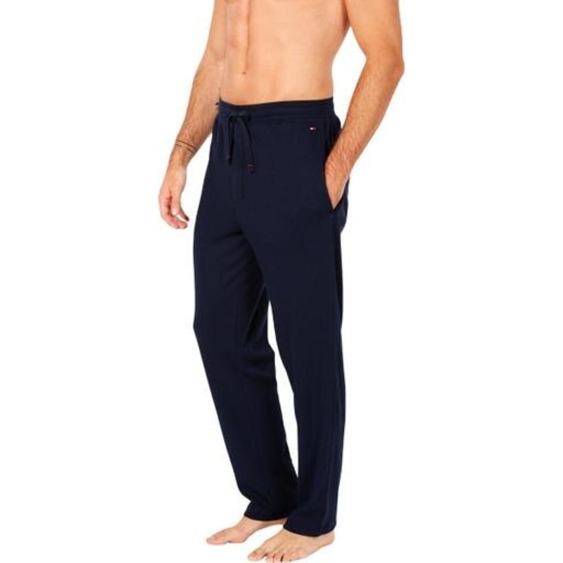 Tommy Hilfiger Mens Thermal Jogger Pants Dark Navy Blue Small