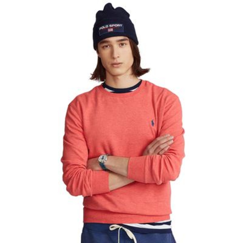 Polo Ralph Lauren Mens Crewneck Pullover Sweatshirt Highland Rose Heather XL