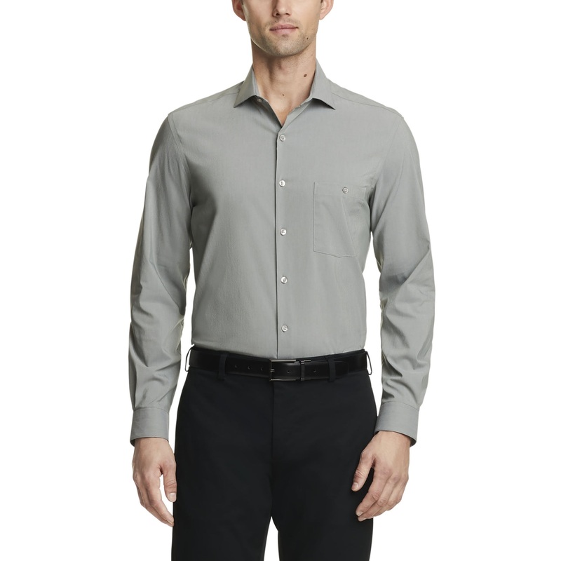 Van Heusen Men's Patina Button Down Shirt 14-14.5 / 32-33 Small