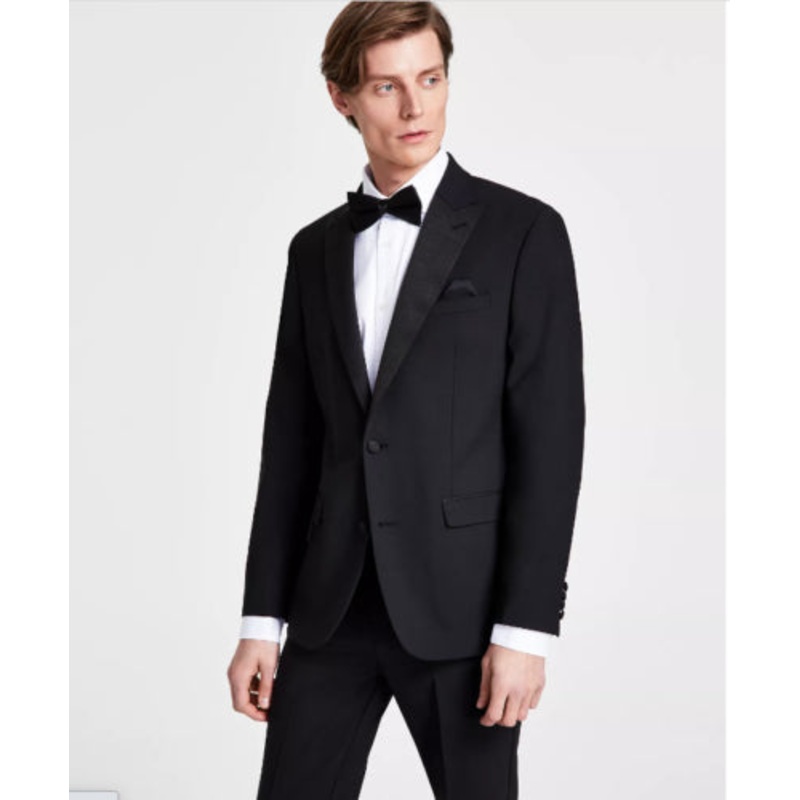 BAR III Men's Slim-Fit Tuxedo Jacket Black 46R Two Button