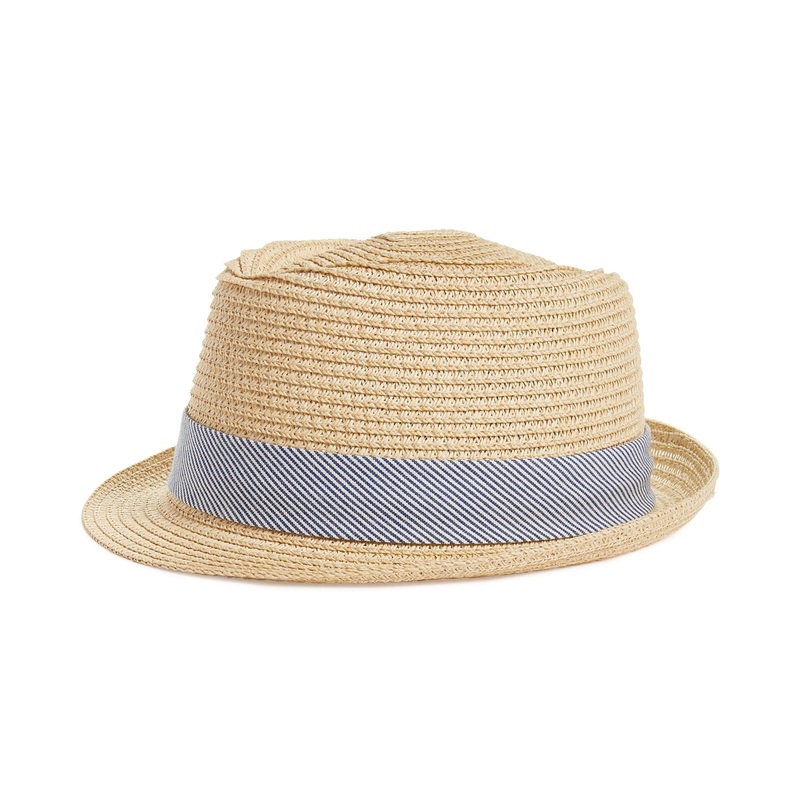 Club Room Men's Beige Fedora Hat Medium / Large