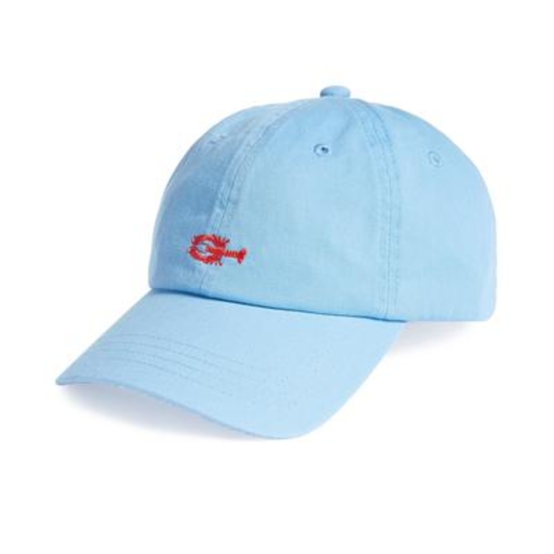 Club Room Mens Embroidered Lobster Baseball Hat Blue