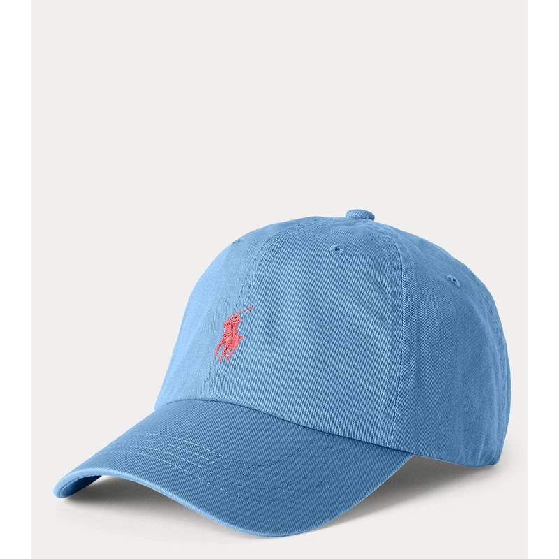 Polo Ralph Lauren Mens Blue Cotton Chino Ball Cap Hat