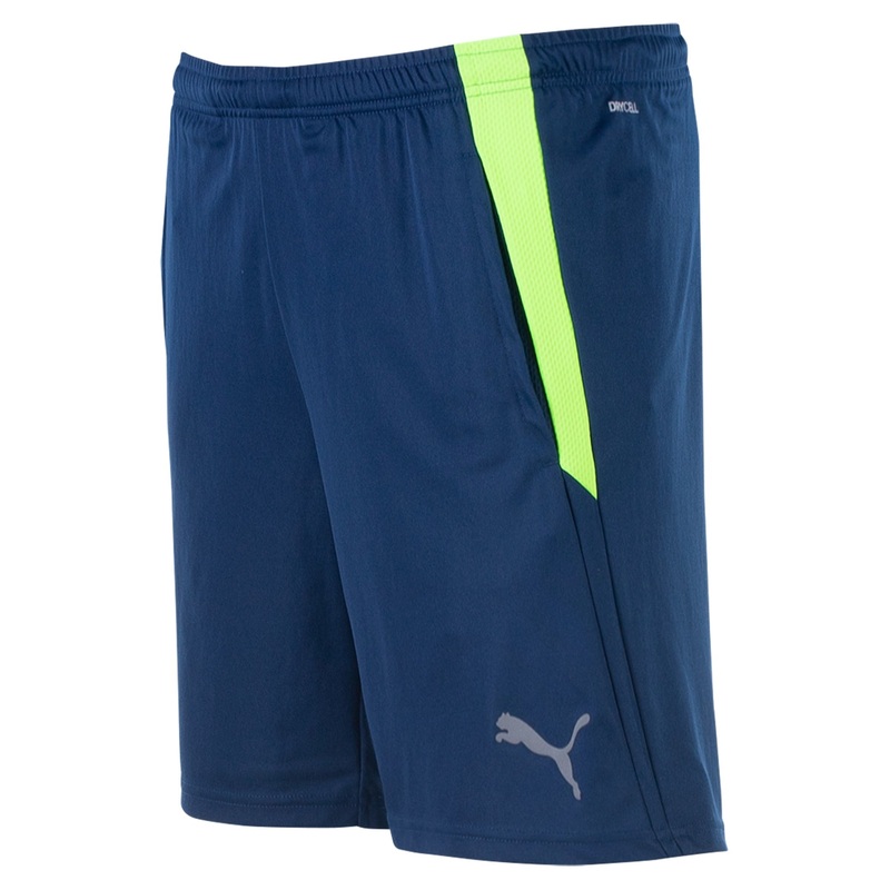 PUMA Men's teamLIGA Training Shorts Large Navy Blue Soccer