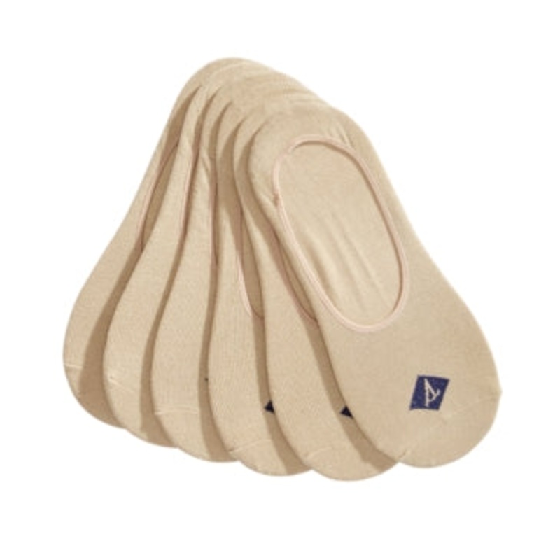 Sperry Men's 6-Pk. Solid No Show Canoe Liners Cornstalk Beige
