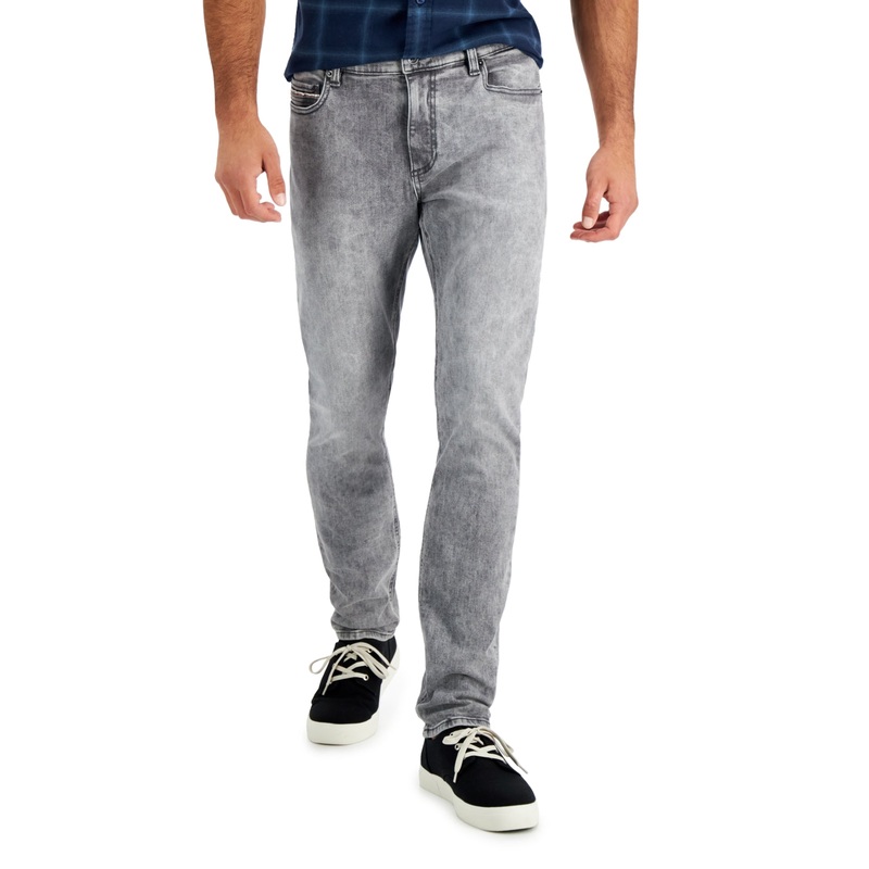 Sun + Stone Mens Justin Slim-Fit Jeans Ripple Grey 32