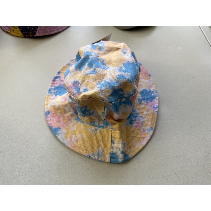 Sun Stone Mens Tie Dye Bucket Hat Orange Multi